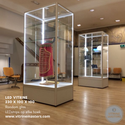 Uv verlijmde vitrine