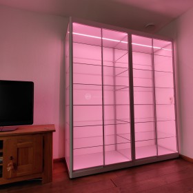 Vitrine roze led