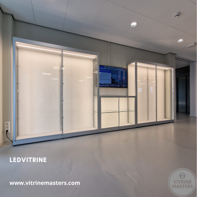 Zwarte vitrine kristal